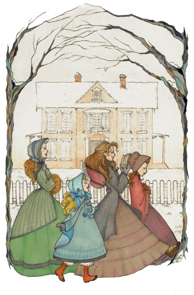 Олкотт маленькие женщины иллюстрации