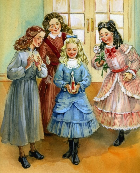 Олкотт маленькие женщины иллюстрации