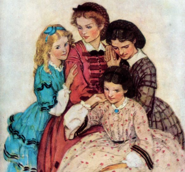 Луиза Мэй Олкотт маленькие женщины иллюстрации