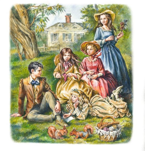 Луиза Олкотт иллюстрации