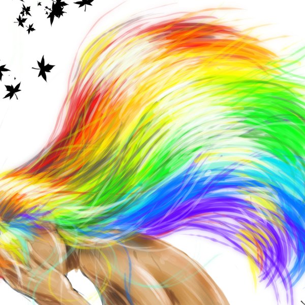 Радужные волосы для фотошопа