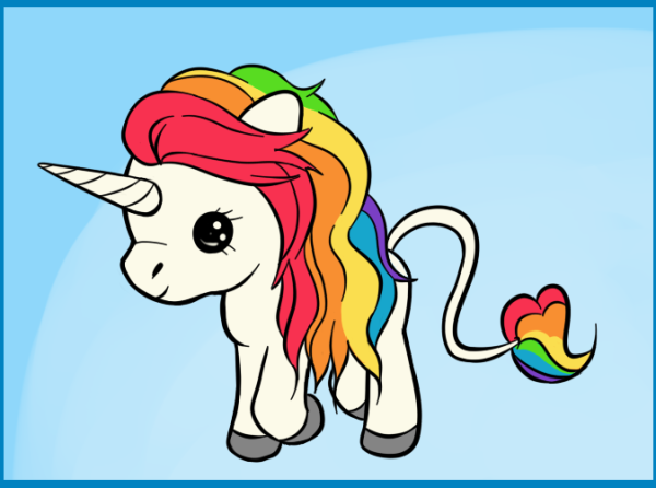 Мультяшные радужные Единороги картинки