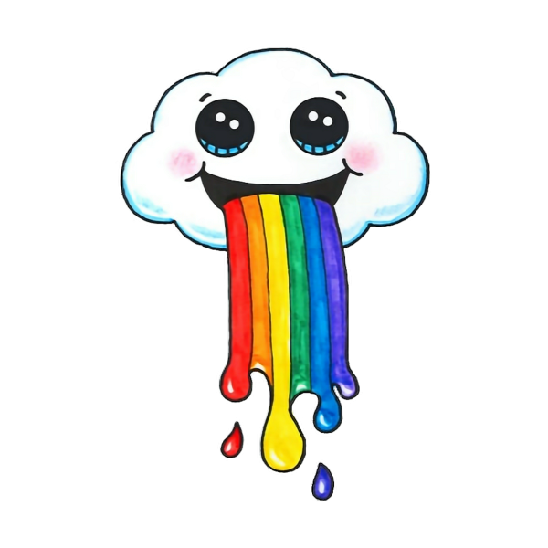 Кавайные рисунки для срисовки лёгкие