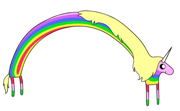 Радужная девушка