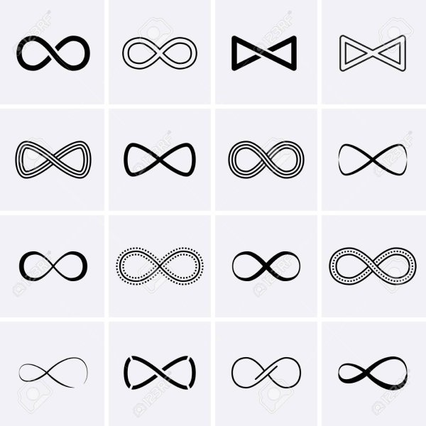 Знак бесконечности неполный