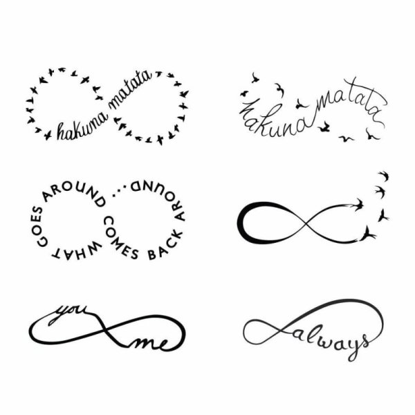 Бесконечность с надписью Love