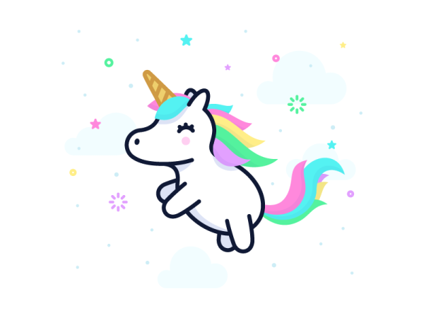 Единорог мультяшный
