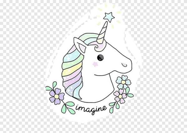 Маленькие рисунки для срисовки Единорог