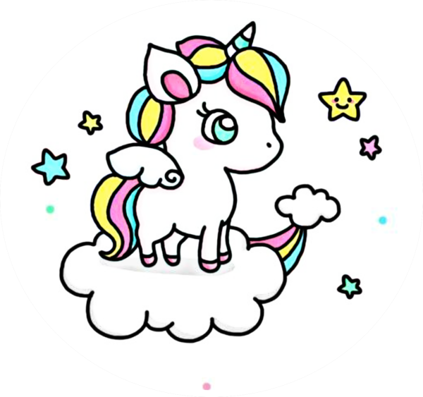 Картинки для срисовки Единорог