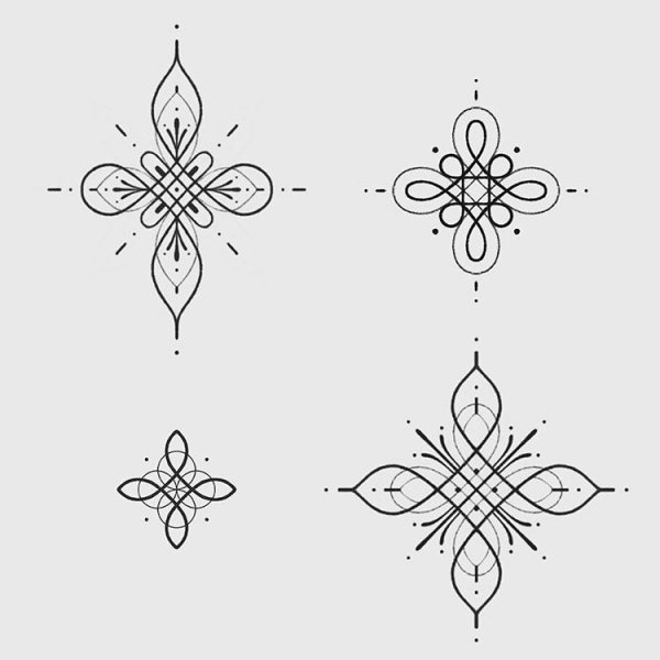 Узоры по клеточкам в тетради