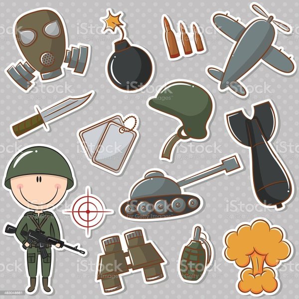 Стикеры Военная тематика