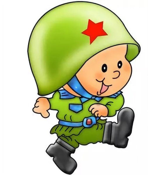 Солдатик трафарет