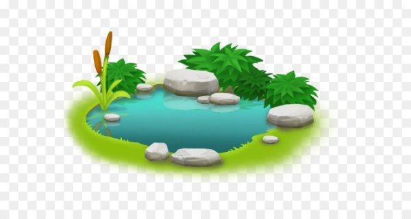 Пруд мультяшный