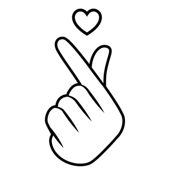 Знак сердца пальцами