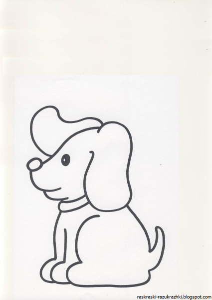 Собачка рисование для детей