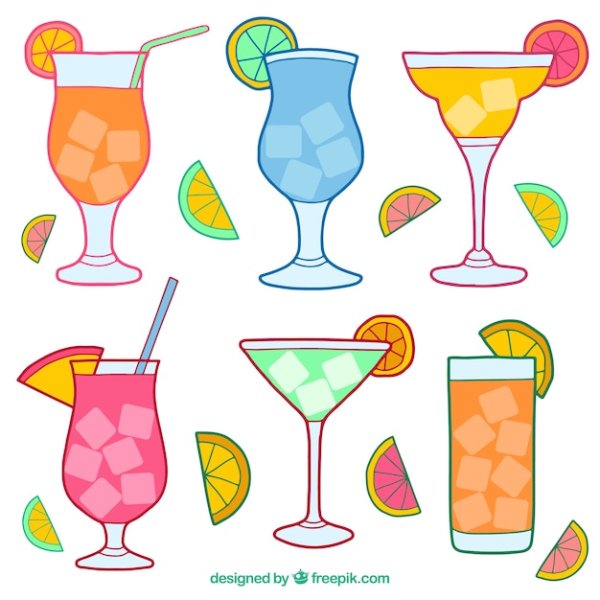 Коктейль иллюстрация