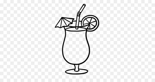 Коктейль раскраска для детей