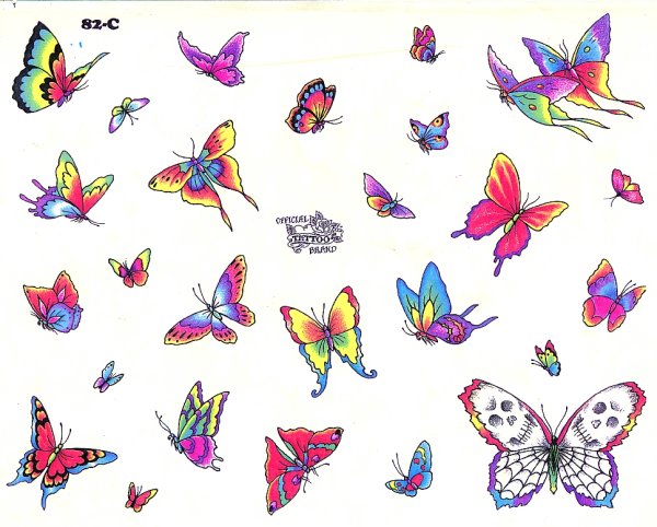 Маленькие бабочки рисунки