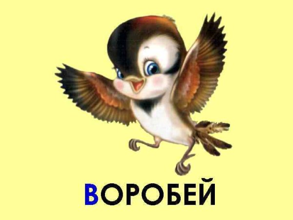 Воробей рисунок