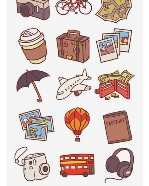 Путешествия (с наклейками)