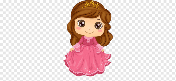 Маленькая принцесса на прозрачном фоне