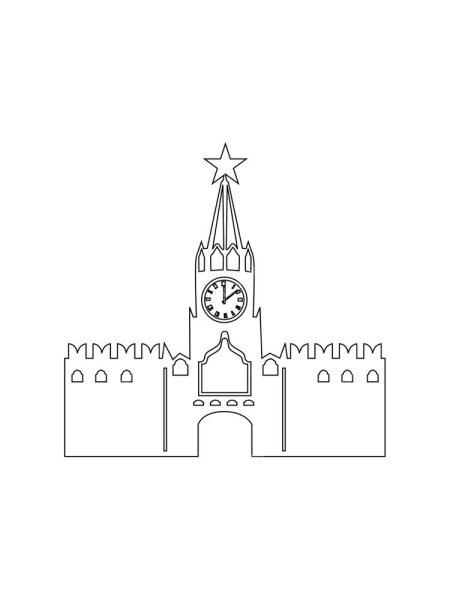 Москва рисунок карандашом