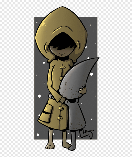 Шестая и беглец из little Nightmares арт