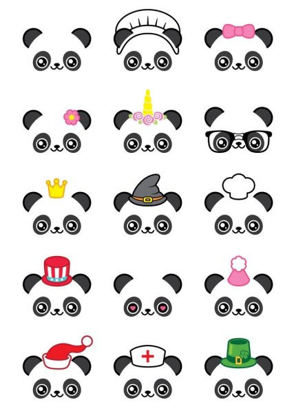 Милые мордочки для рисования