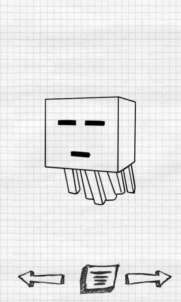 Рисование по клеточкам КРИПЕРА