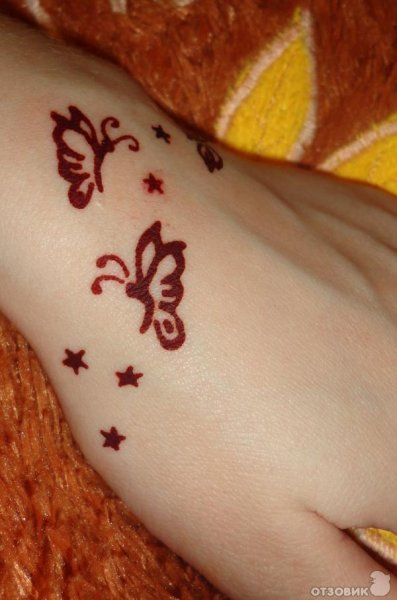 Узоры хной на теле легкие