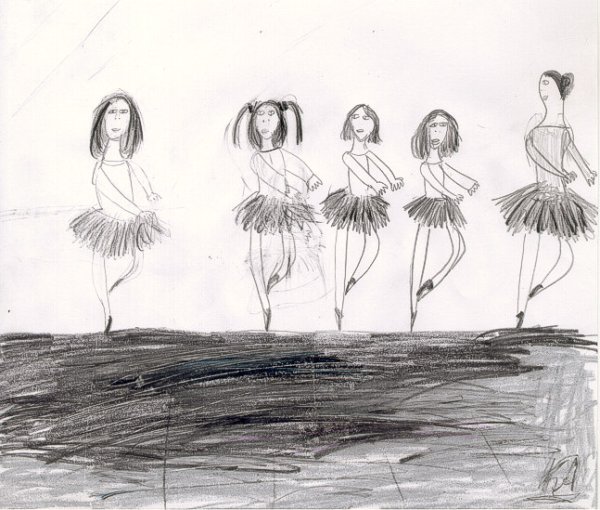 Танец маленьких лебедей раскраска