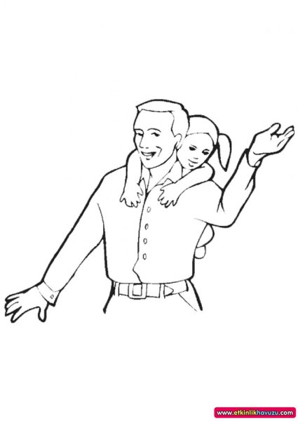 Рисунок ко Дню папы для срисовки