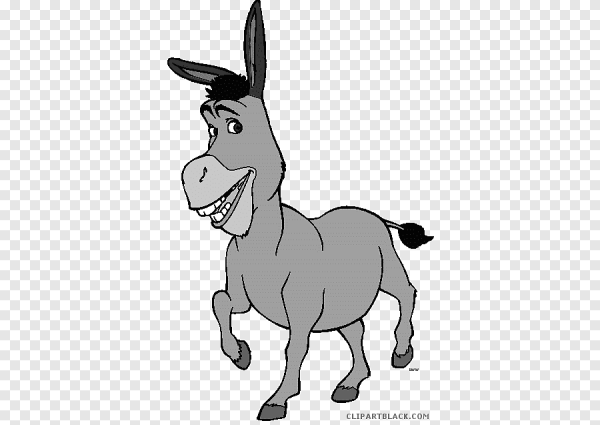 Раскраска 2 Donkeys