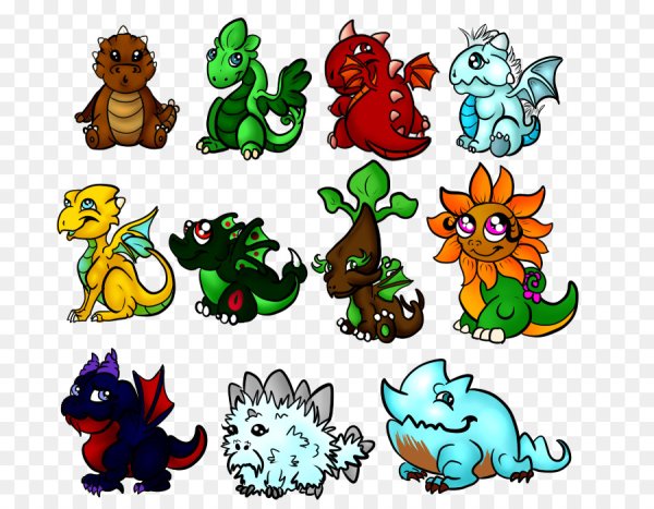 Много маленьких дракончиков