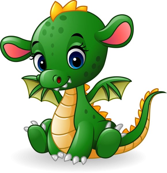 Дракончик для рисования