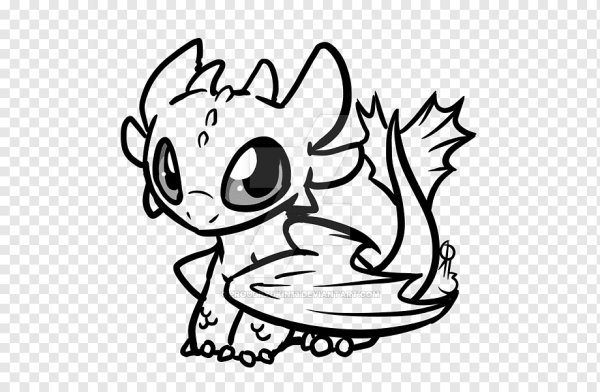 Милые дракончики для срисовки