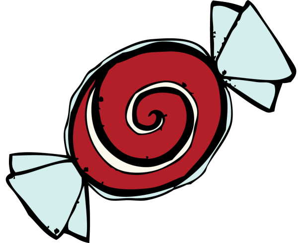 Раскраска конфетка