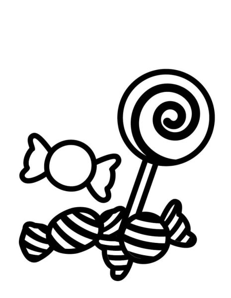 Леденцы на палочке без фона