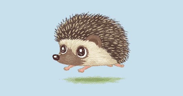 Ежик рисунок