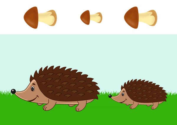 Рисунки Ёжика для срисовки лёгкие