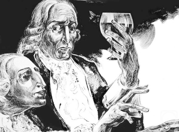 Моцарт и Сальери иллюстрации