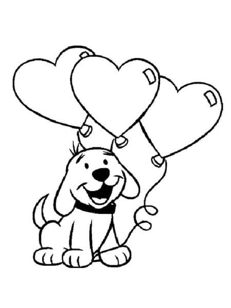 Валентинки раскраски