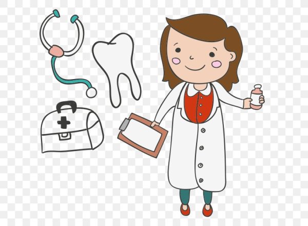 Детский врач мультяшный