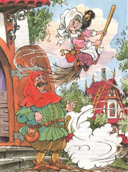 Рисунок маленькой бабы яги