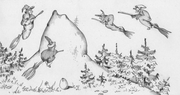 Маленькая баба-Яга / маленькая ведьма / маленькая колдунья