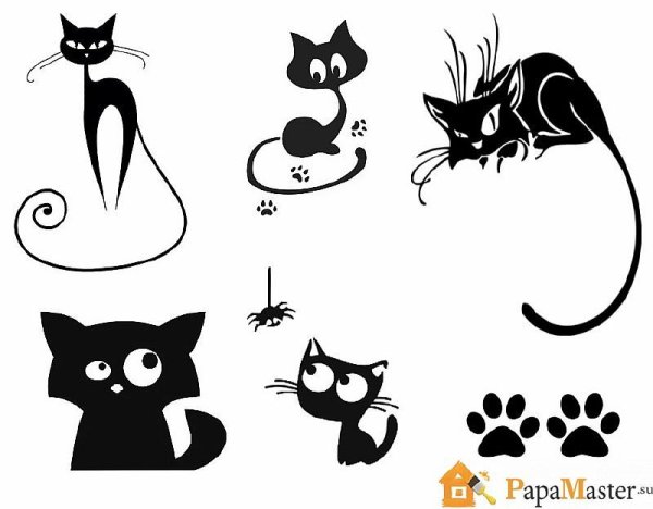 Трафареты птиц для декора