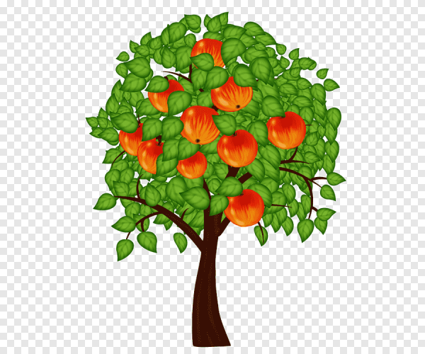 Аппликация яблоня