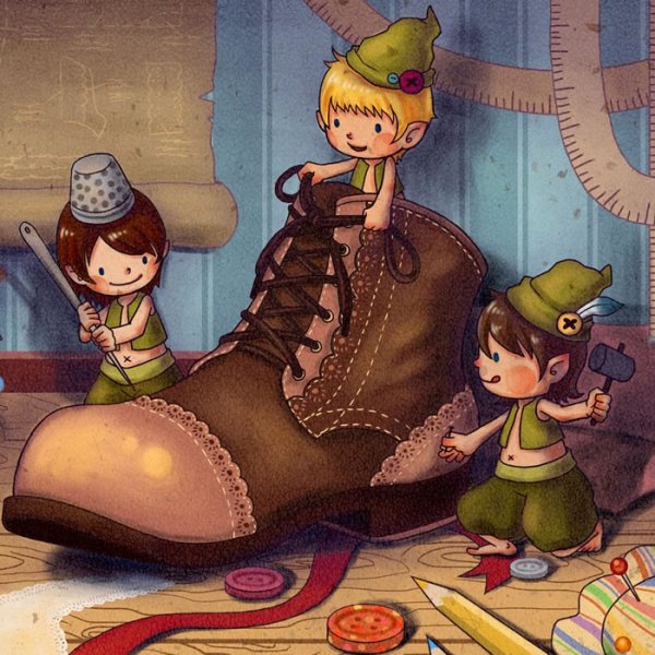 Маленькие человечки братья Гримм