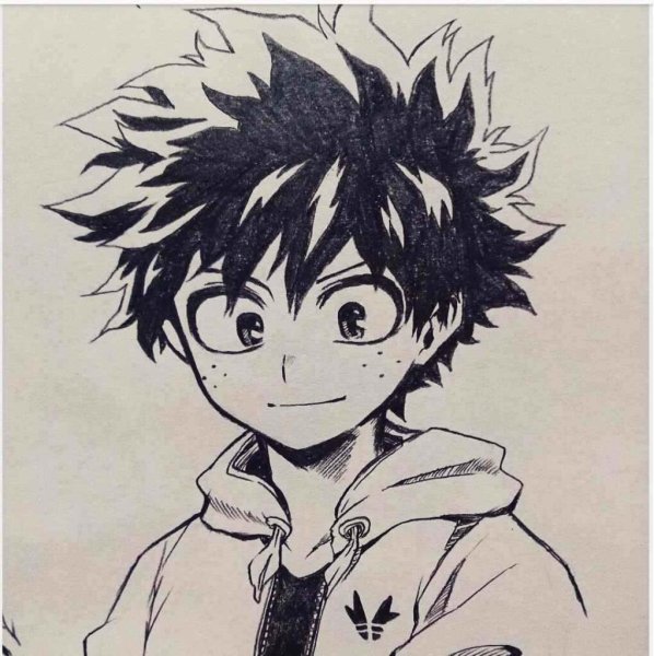 Рисунки Мидори Изуку