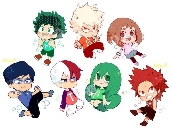 Моя геройская Академия персонажи Чиби